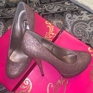 Candie’s STILETTOS/SMOKEY ROSE GOLD SIZE 7